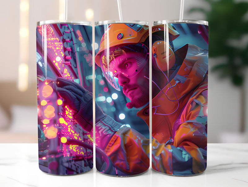 Electrician Profession 3 Tumbler Wrap - CraftNest - Digital Crafting and Art