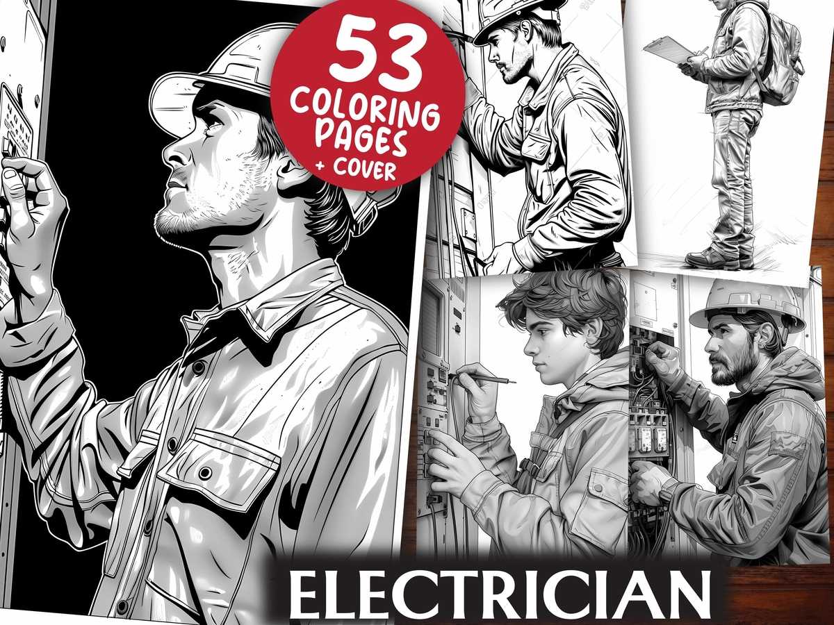 Electrician Coloring Books - CraftNest - Digital Crafting and Art