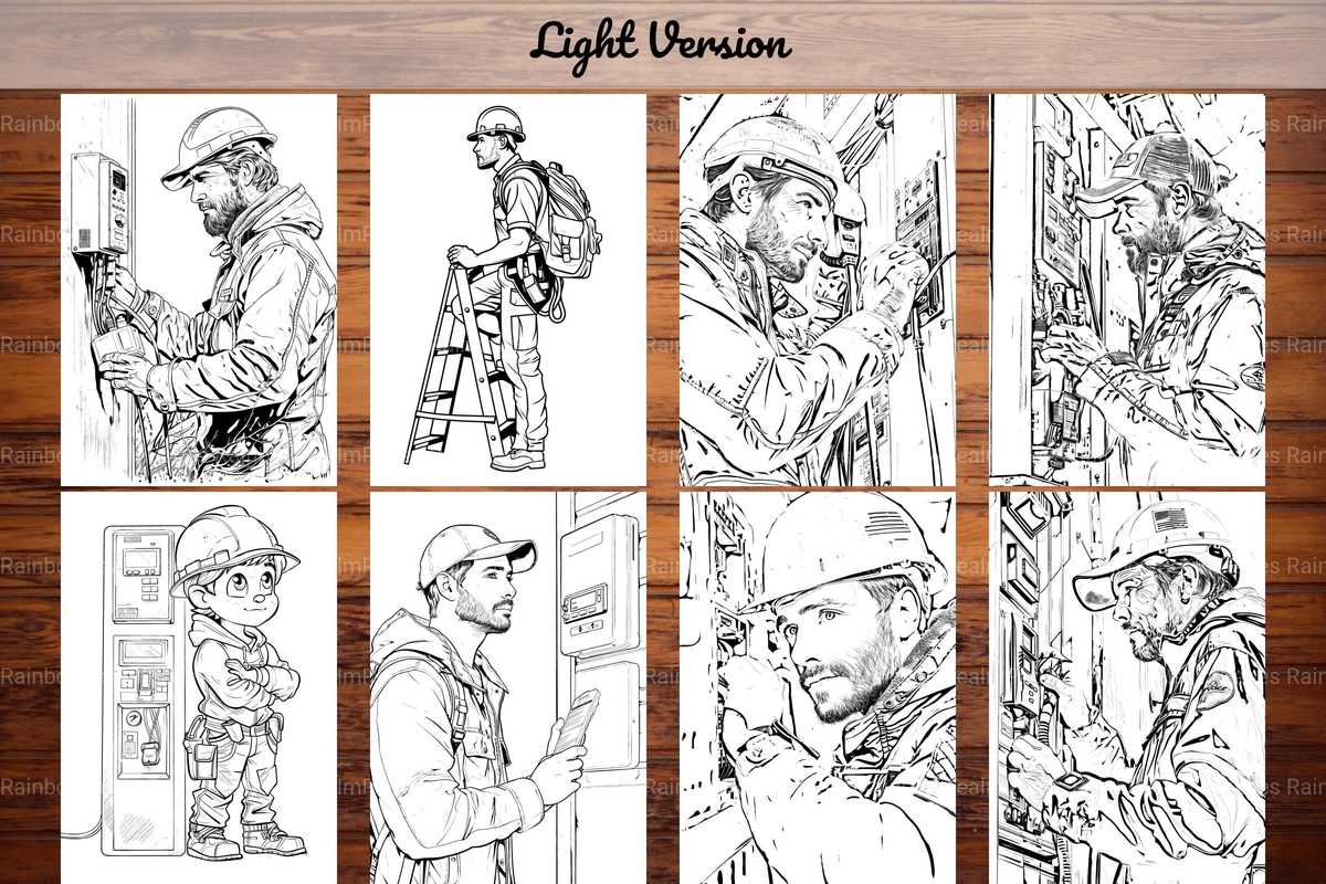 Electrician Coloring Books - CraftNest - Digital Crafting and Art