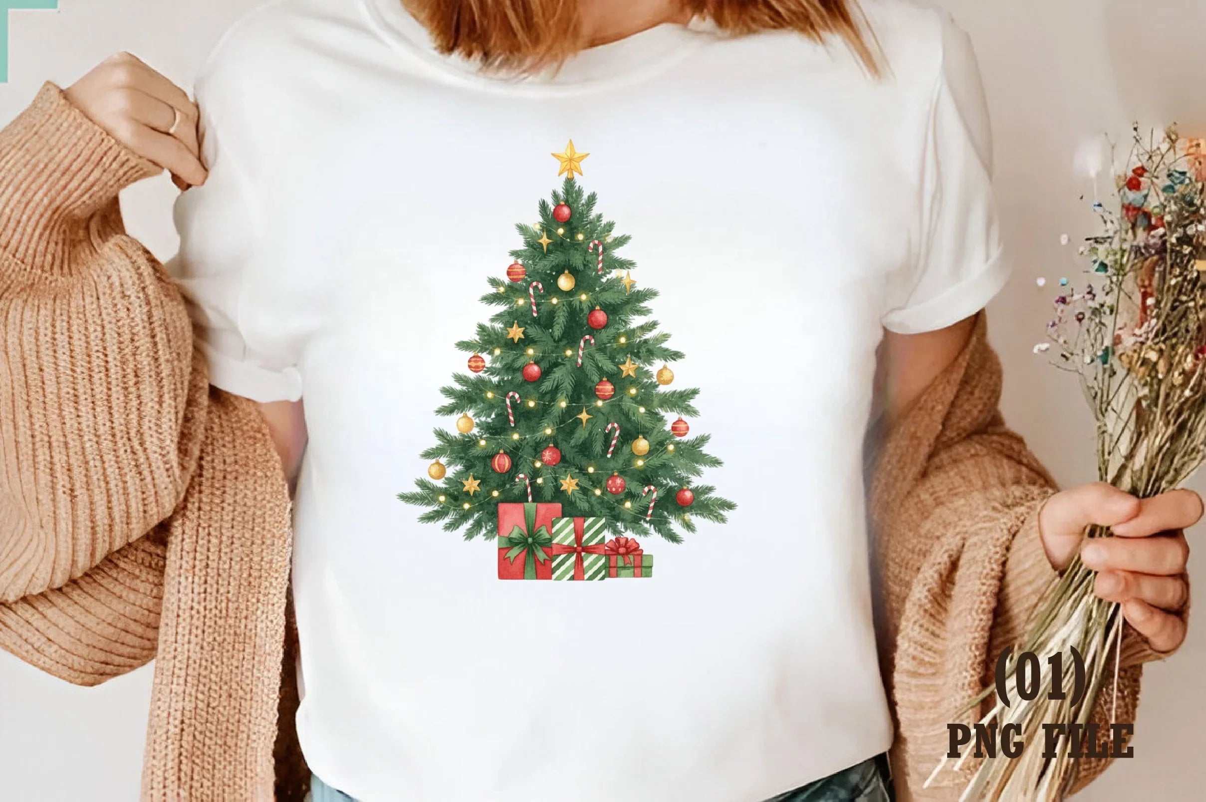 Elegant Christmas Tree Clipart Bundle - CraftNest - Digital Crafting and Art
