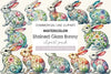 Elegant Stained Glass Bunny Clipart Bundle
