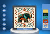 Elephant Folk Art Papercut SVG Bundle