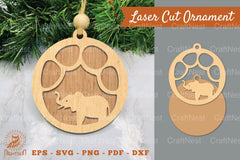 Elephant Paw Laser Cut Ornament Clipart Bundle - CraftNest - Digital Crafting and Art