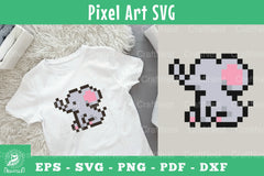 Elephant Pixel Art Clipart Bundle - CraftNest - Digital Crafting and Art