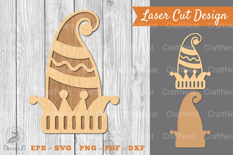 Elf Hat Laser Cut Decoration Clipart Bundle - CraftNest - Digital Crafting and Art