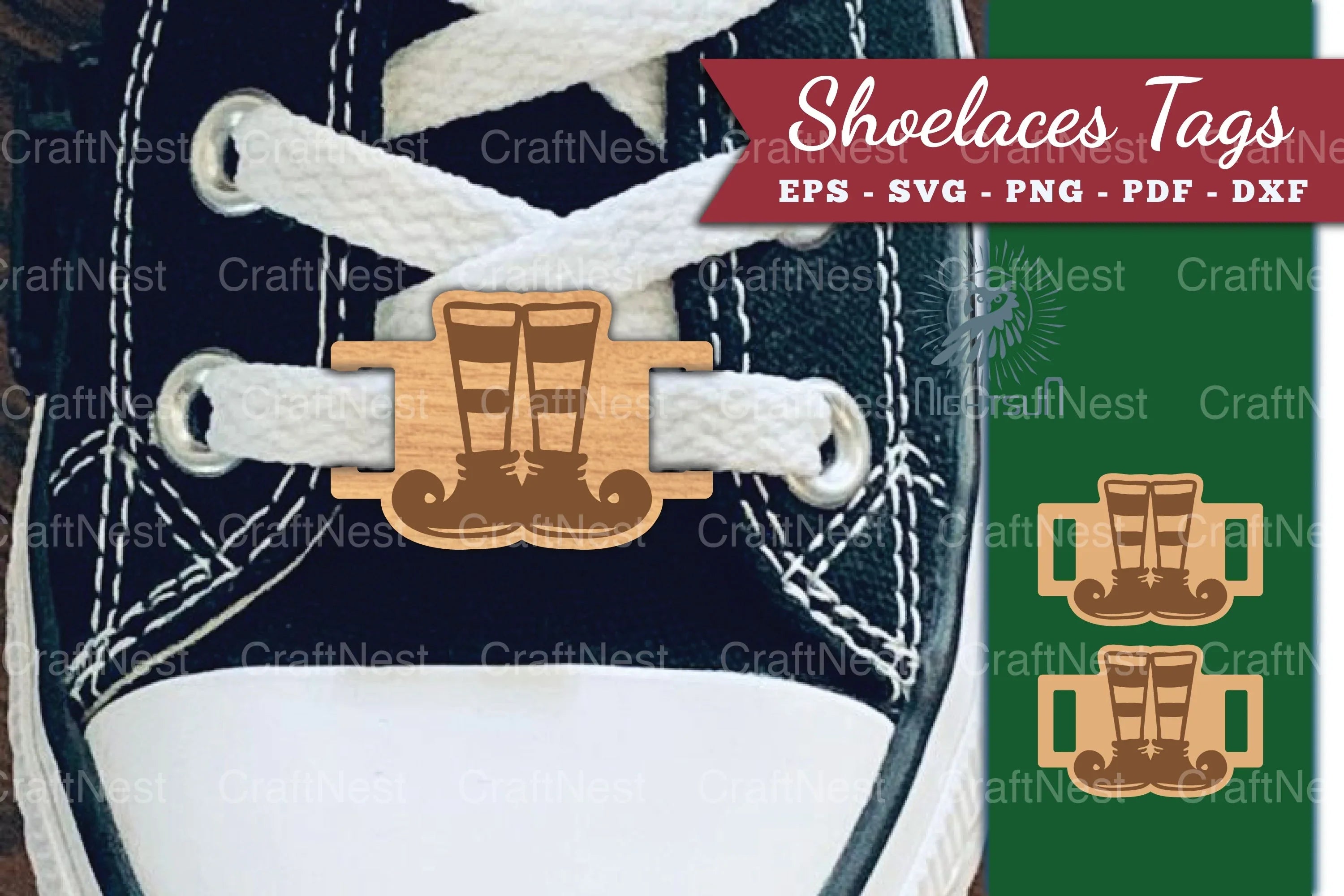 Elf Legs Shoelaces Tags Clipart Bundle - CraftNest - Digital Crafting and Art
