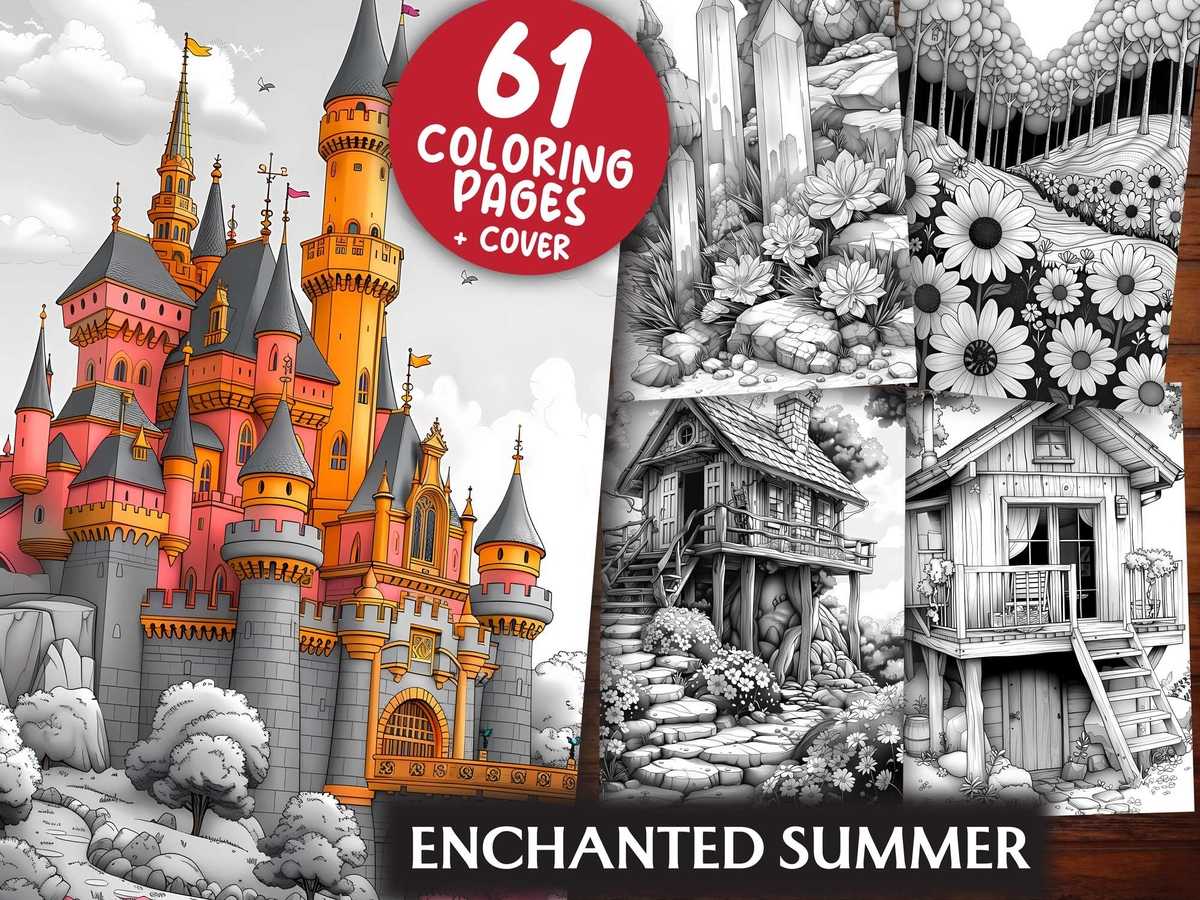 Enchanted Summer Coloring Books - CraftNest - Digital Crafting and Art