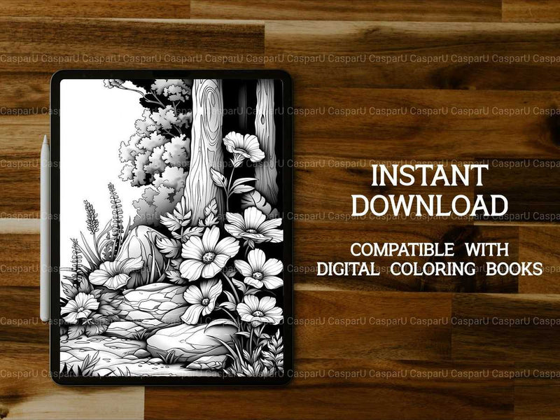 Enchanted Summer Coloring Books - CraftNest - Digital Crafting and Art