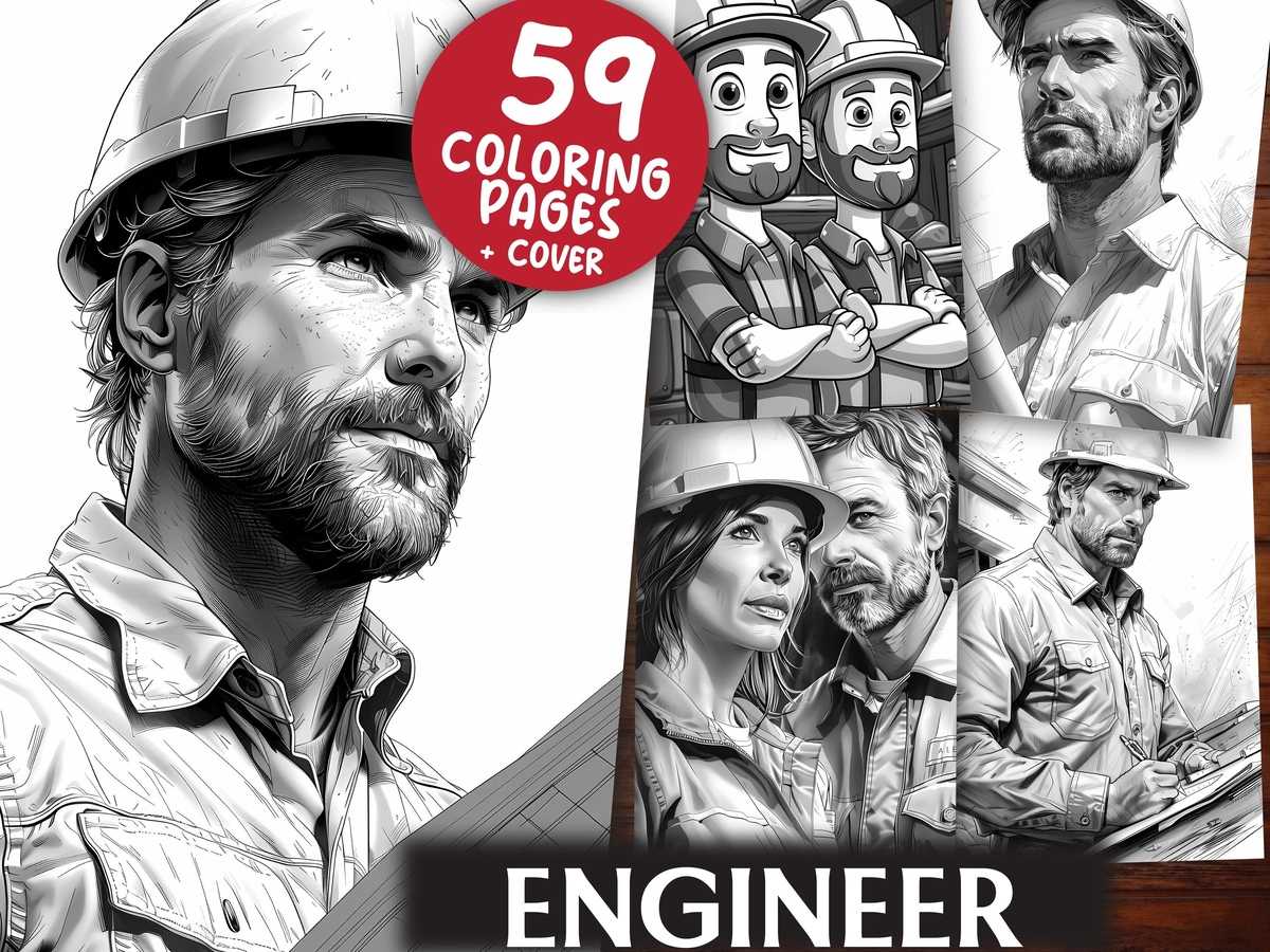 Engineer Coloring Books - CraftNest - Digital Crafting and Art