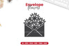 Envelope with Flowers Papercut SVG Clipart Bundle