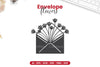Envelope with Flowers Papercut SVG Clipart Bundle