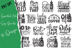 Essential Oil SVG Bundle - CraftNest - Digital Crafting and Art