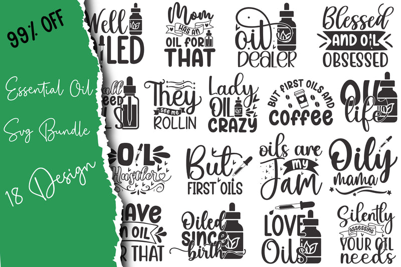 Essential Oil SVG Bundle - CraftNest - Digital Crafting and Art