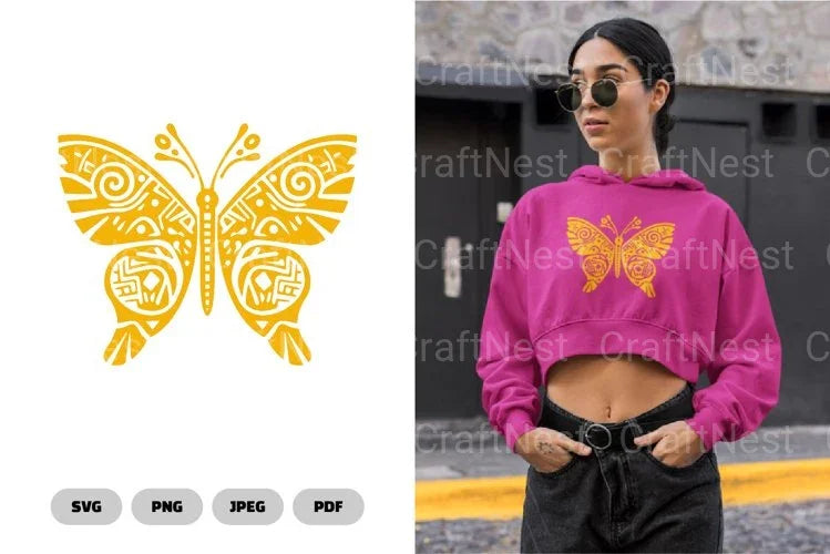 Ethnic Butterfly Clipart Bundle - CraftNest - Digital Crafting and Art