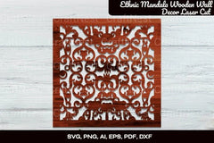 Ethnic Mandala Wooden Wall Decor Laser Cut Bundle - CraftNest - Digital Crafting and Art