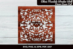 Ethnic Mandala Wooden Wall Decor Laser Cut Bundle - CraftNest - Digital Crafting and Art