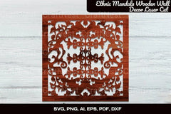 Ethnic Mandala Wooden Wall Decor Laser Cut Bundle - CraftNest - Digital Crafting and Art