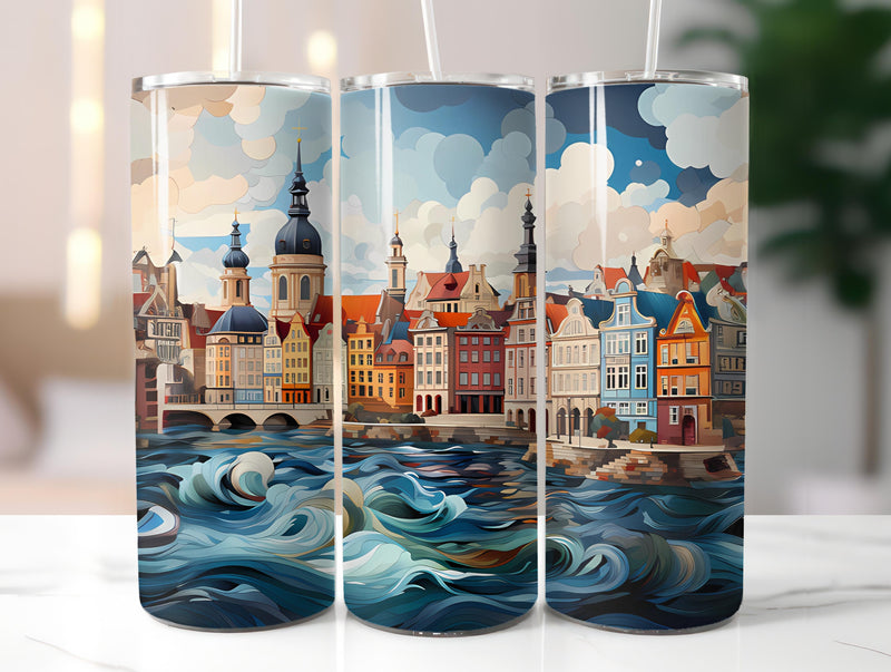 Europe Historic 1 Tumbler Wrap - CraftNest