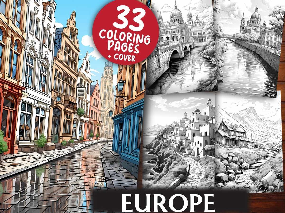 Europe Coloring Books - CraftNest