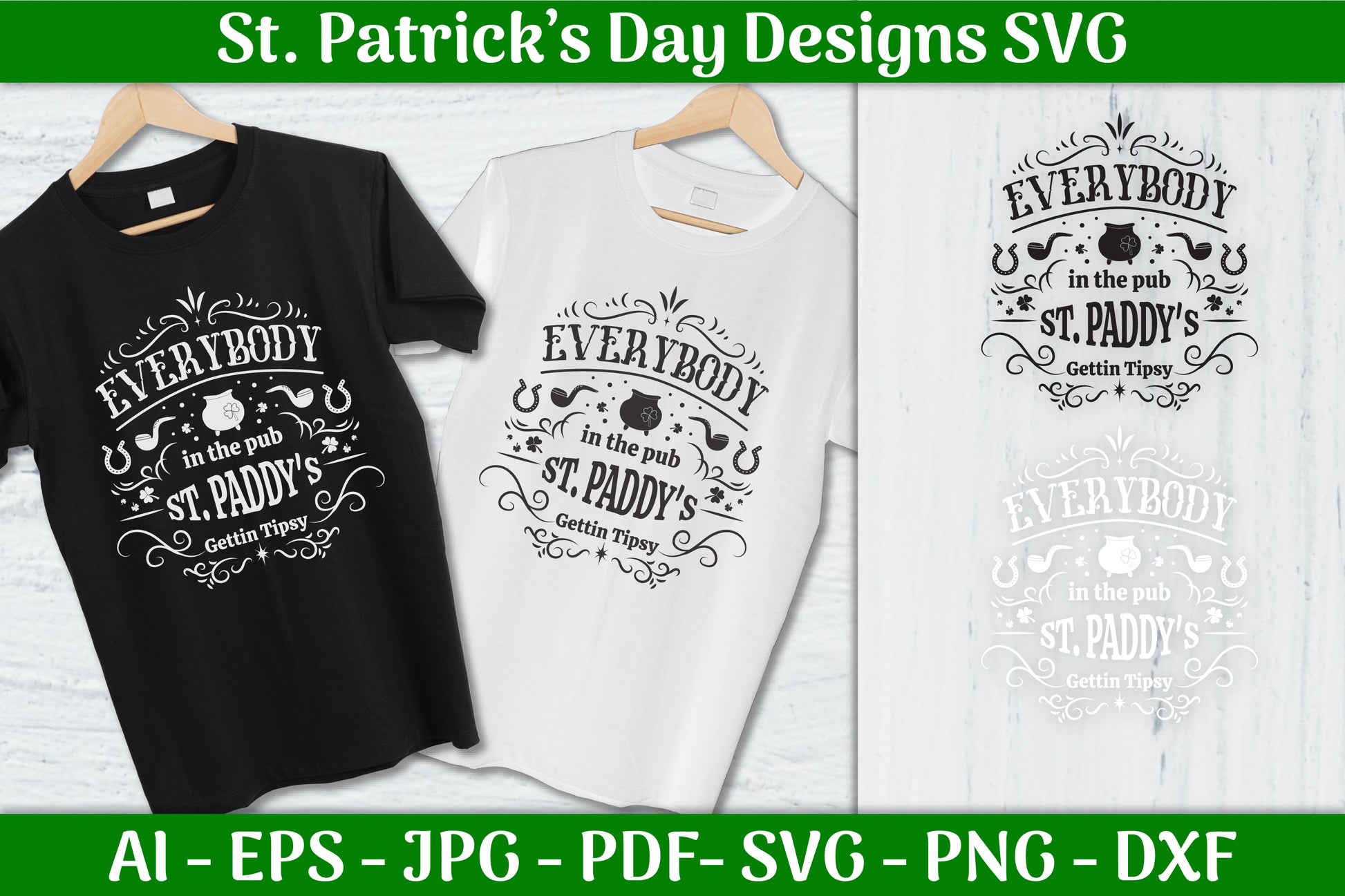 Everybody in the Pub St Patrick's Day SVG Bundle 2 - CraftNest - Digital Crafting and Art