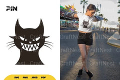 Evil Cat Halloween SVG Bundle - CraftNest - Digital Crafting and Art