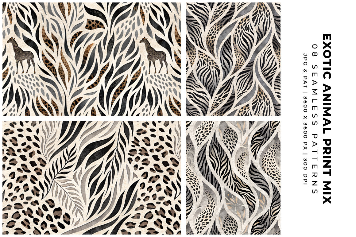 Exotic Animal Print Mix