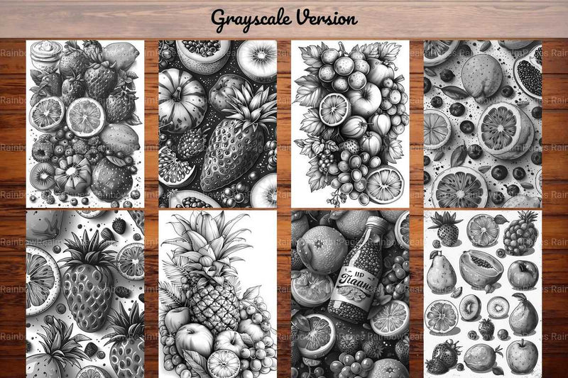 Exotic Fruit Coloring Books - CraftNest - Digital Crafting and Art