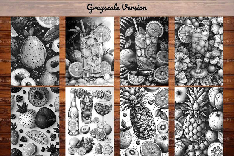 Exotic Fruit Coloring Books - CraftNest - Digital Crafting and Art