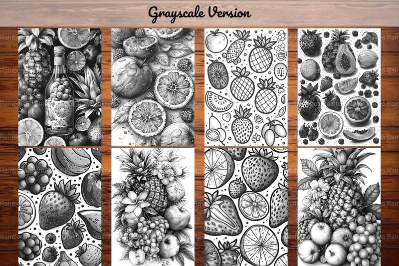 Exotic Fruit Coloring Books - CraftNest - Digital Crafting and Art