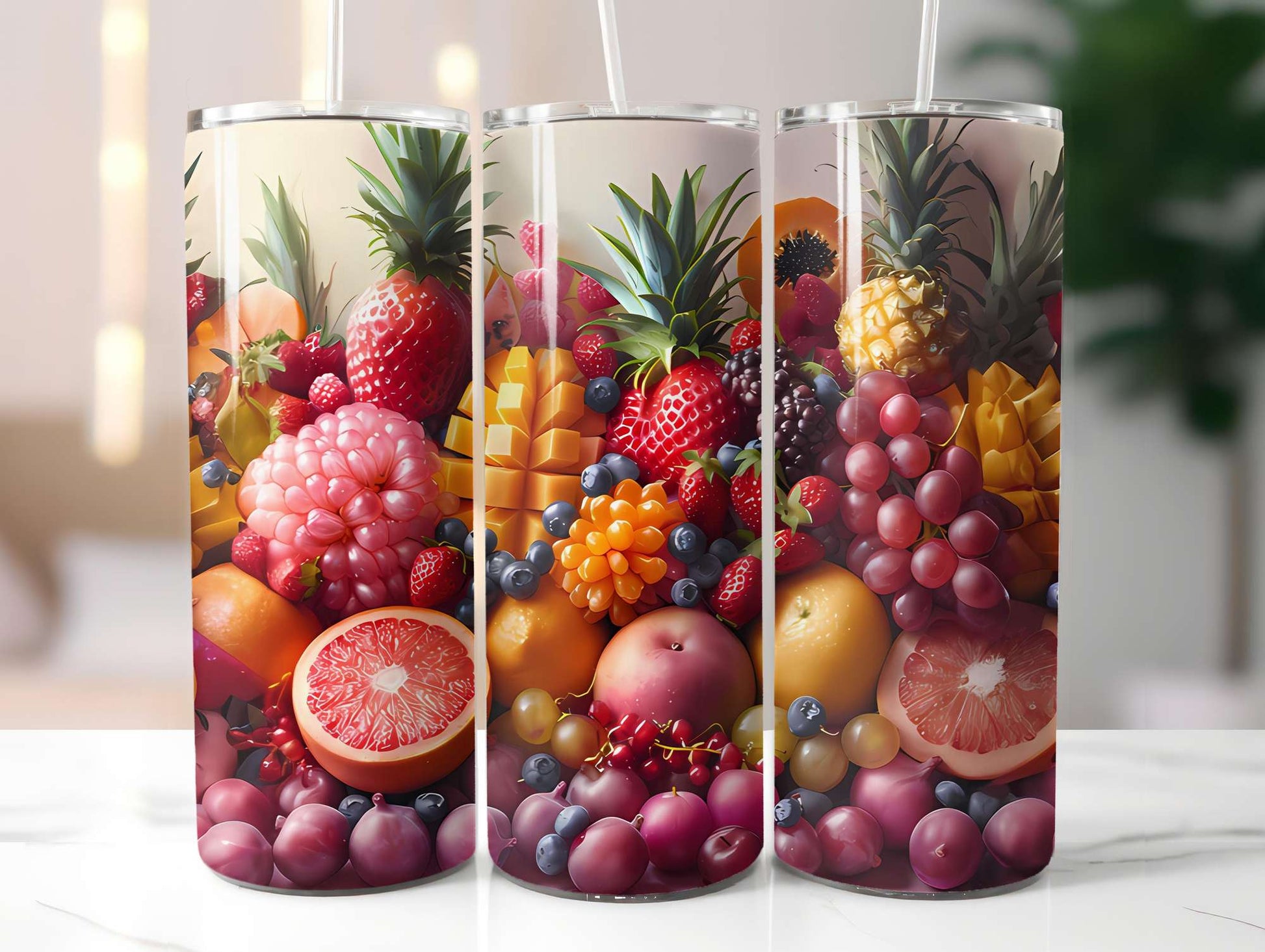 Exotic Fruit 2 Tumbler Wrap - CraftNest - Digital Crafting and Art