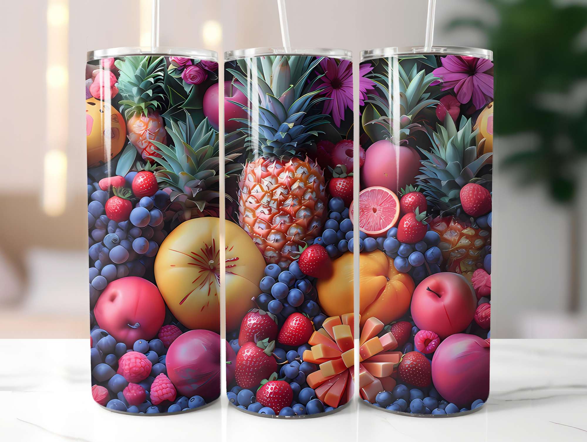 Exotic Fruit 2 Tumbler Wrap - CraftNest - Digital Crafting and Art