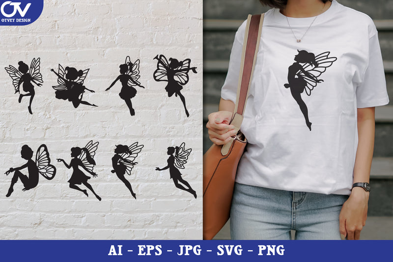 Fairy Silhouette SVG Bundle Collection - CraftNest - Digital Crafting and Art