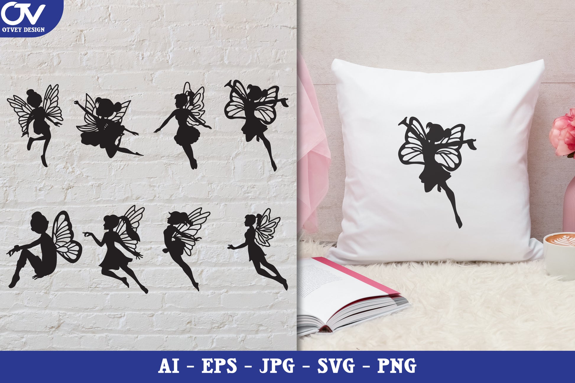 Fairy Silhouette SVG Bundle Collection - CraftNest - Digital Crafting and Art