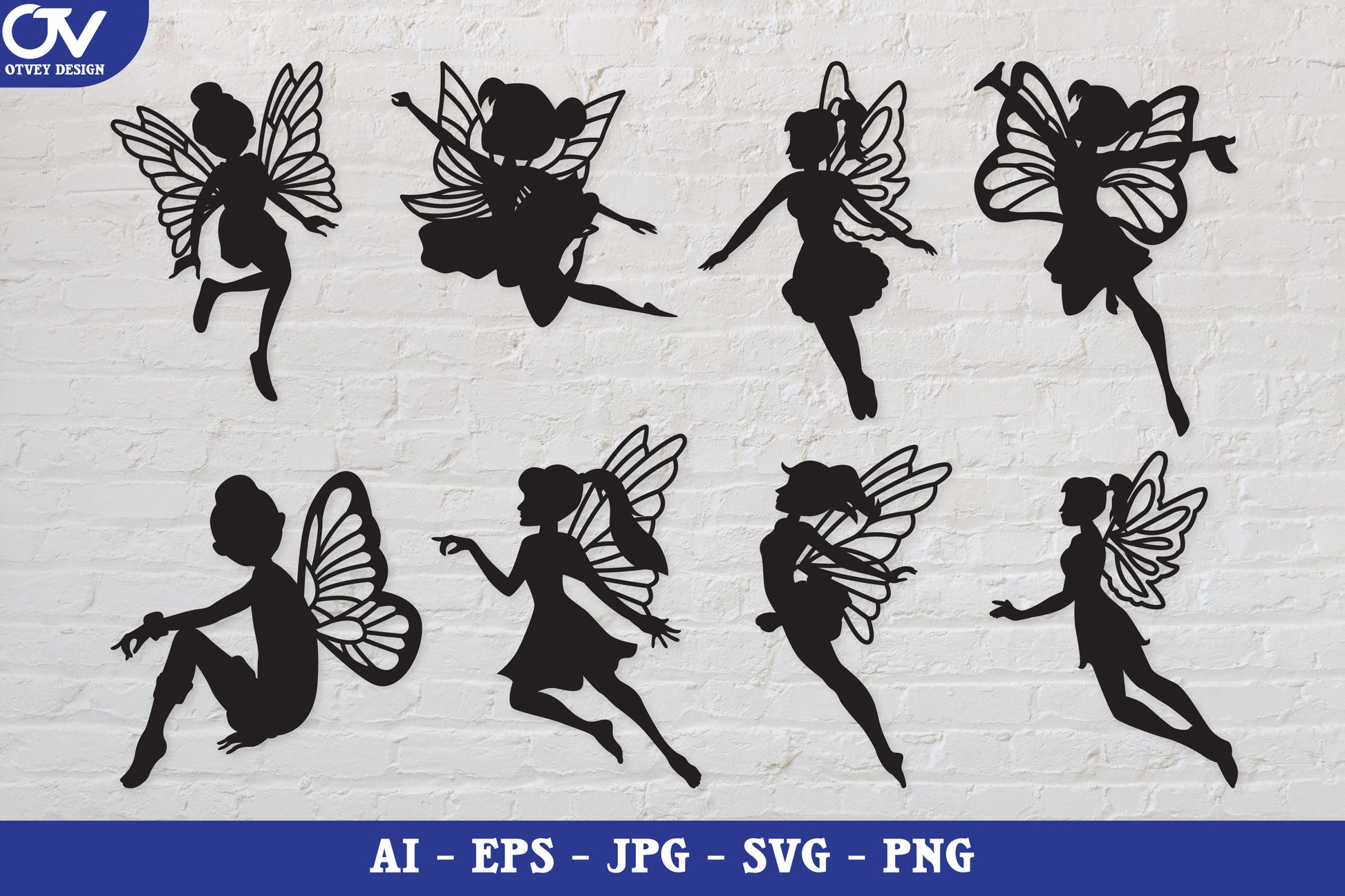 Fairy Silhouette SVG Bundle Collection - CraftNest - Digital Crafting and Art