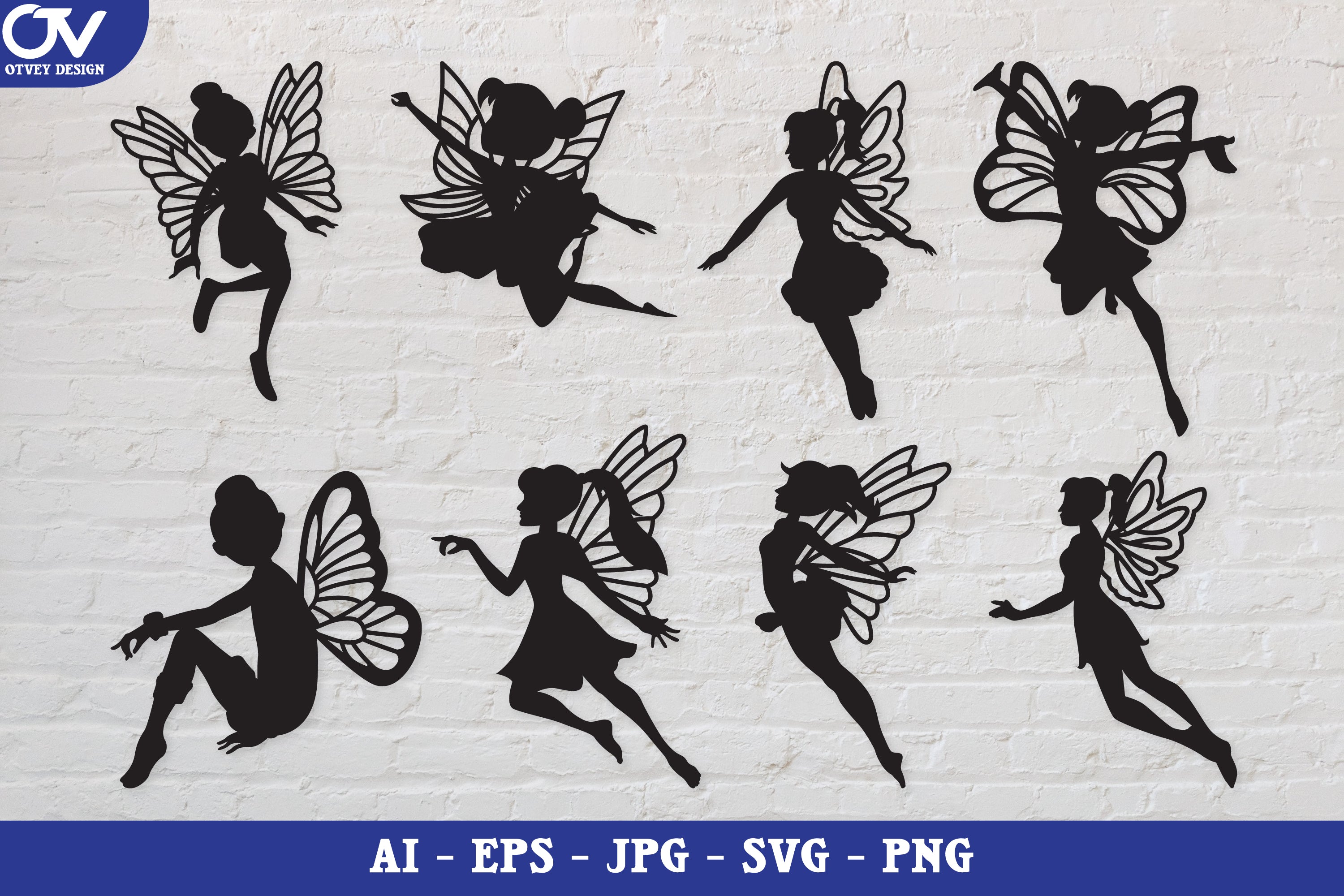 Fairy Silhouette SVG Bundle Collection - CraftNest - Digital Crafting and Art