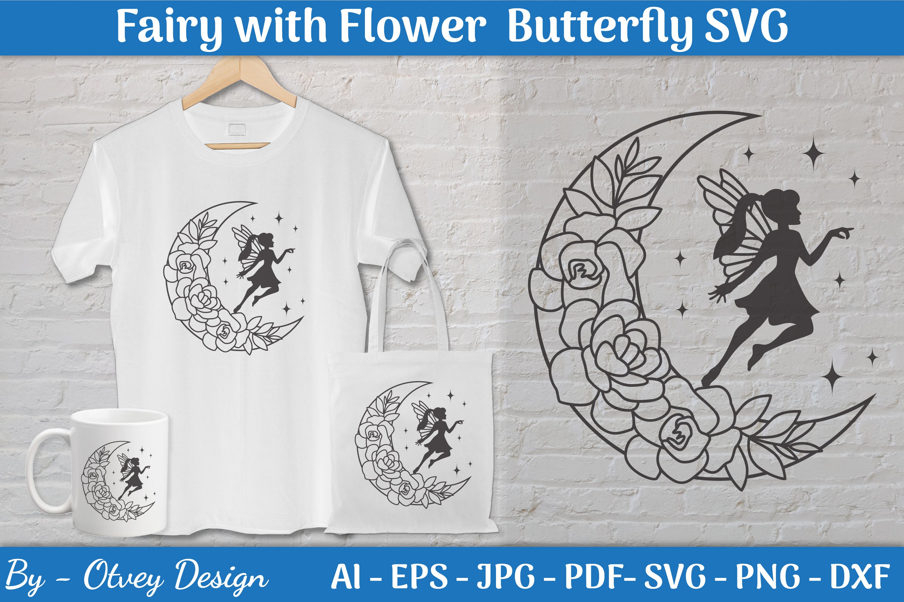 Fairy with Flower Butterfly SVG Bundle