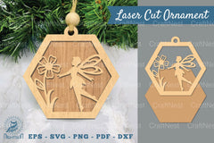 Fairy Laser Cut Ornament SVG Bundle - CraftNest - Digital Crafting and Art