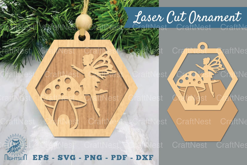 Fairy Laser Cut Ornament Clipart Bundle - CraftNest - Digital Crafting and Art