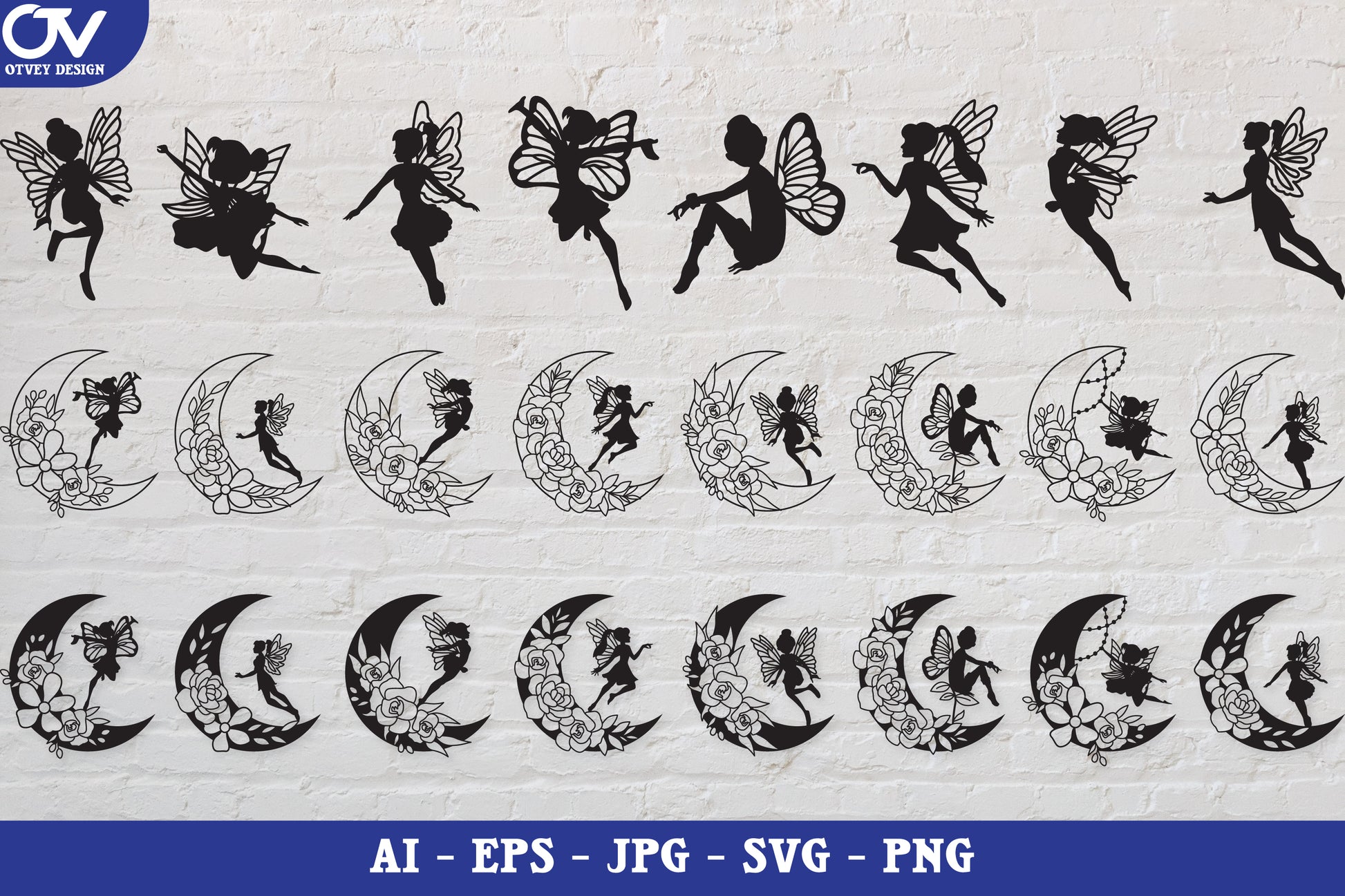 Fairy Silhouette SVG Bundle Collection 5 - CraftNest - Digital Crafting and Art