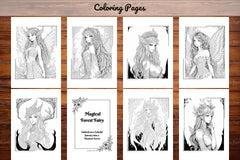Forest Fairy Coloring Book Collection - CraftNest - Digital Crafting and Art