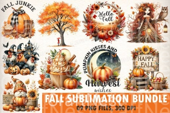 Autumn Clipart Bundle for Fall Designs - CraftNest - Digital Crafting and Art