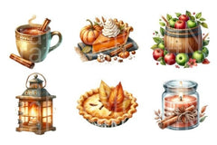 Thanksgiving Clipart Bundle for Fall - CraftNest - Digital Crafting and Art