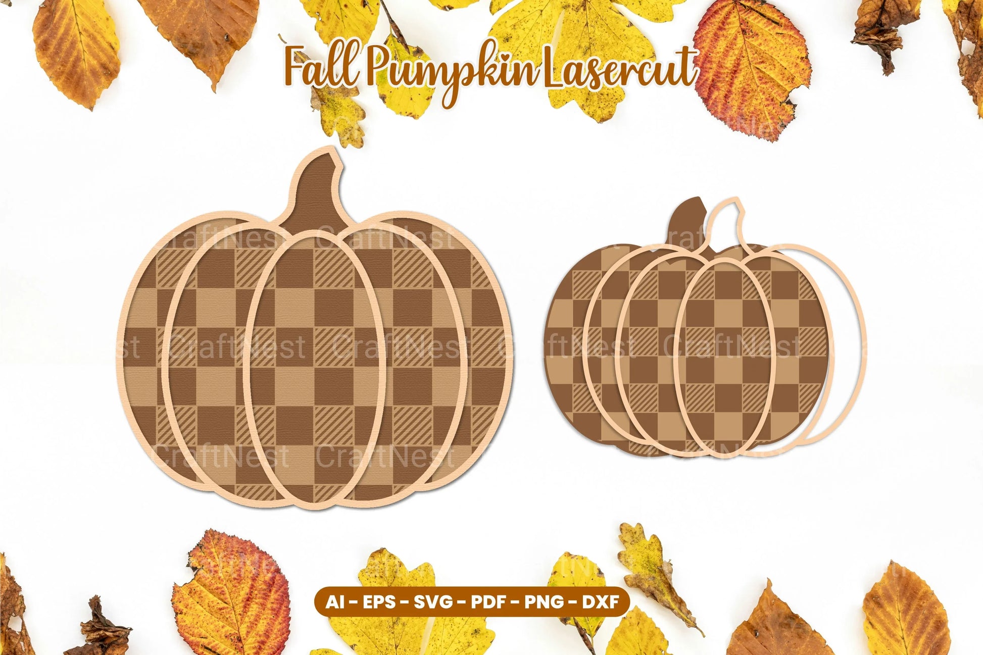 Fall Pumpkin Lasercut SVG Bundle - CraftNest - Digital Crafting and Art
