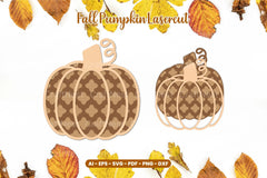 Fall Pumpkin Laser Cut SVG Bundle - CraftNest - Digital Crafting and Art