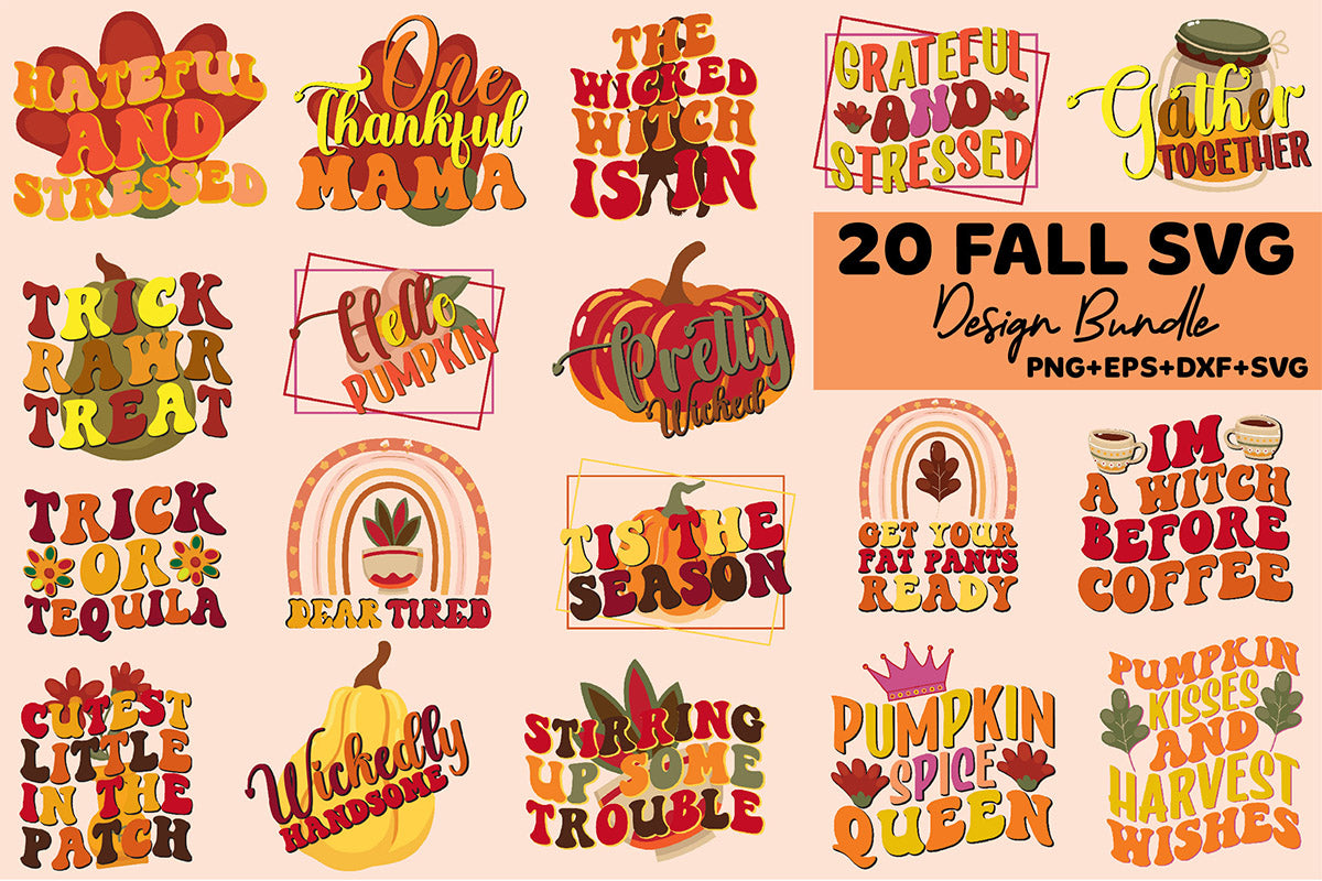 Fall Cricut Files SVG Bundle - CraftNest - Digital Crafting and Art