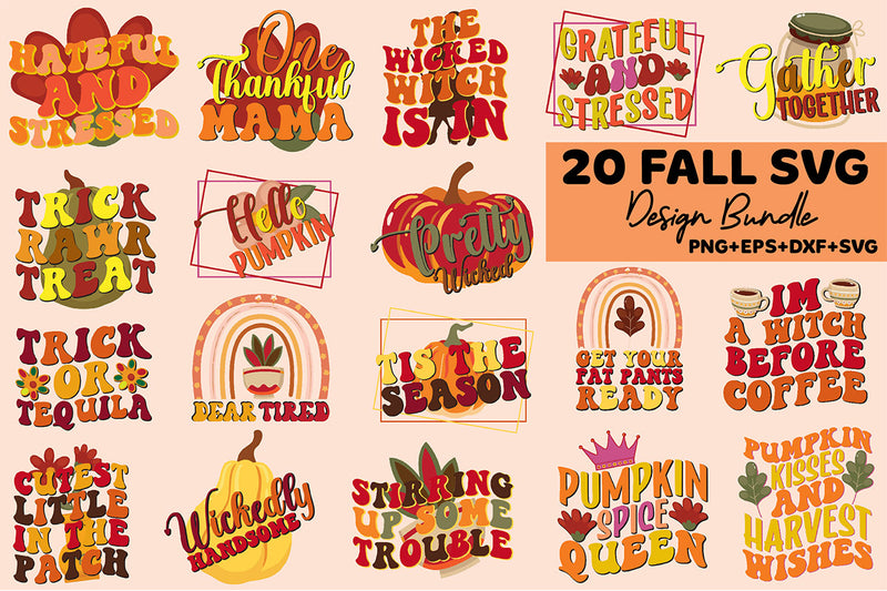 Fall Cricut Files SVG Bundle - CraftNest - Digital Crafting and Art