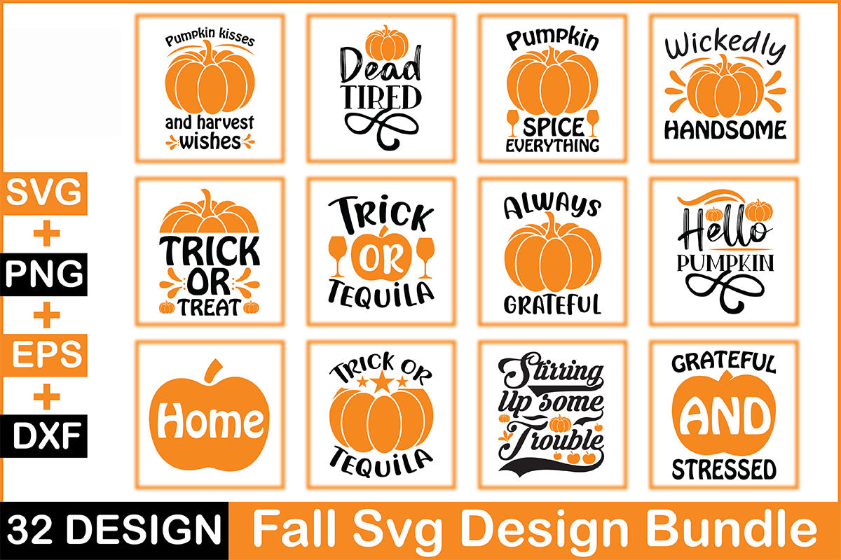 Fall Decpr Svg Fall SVG Bundle