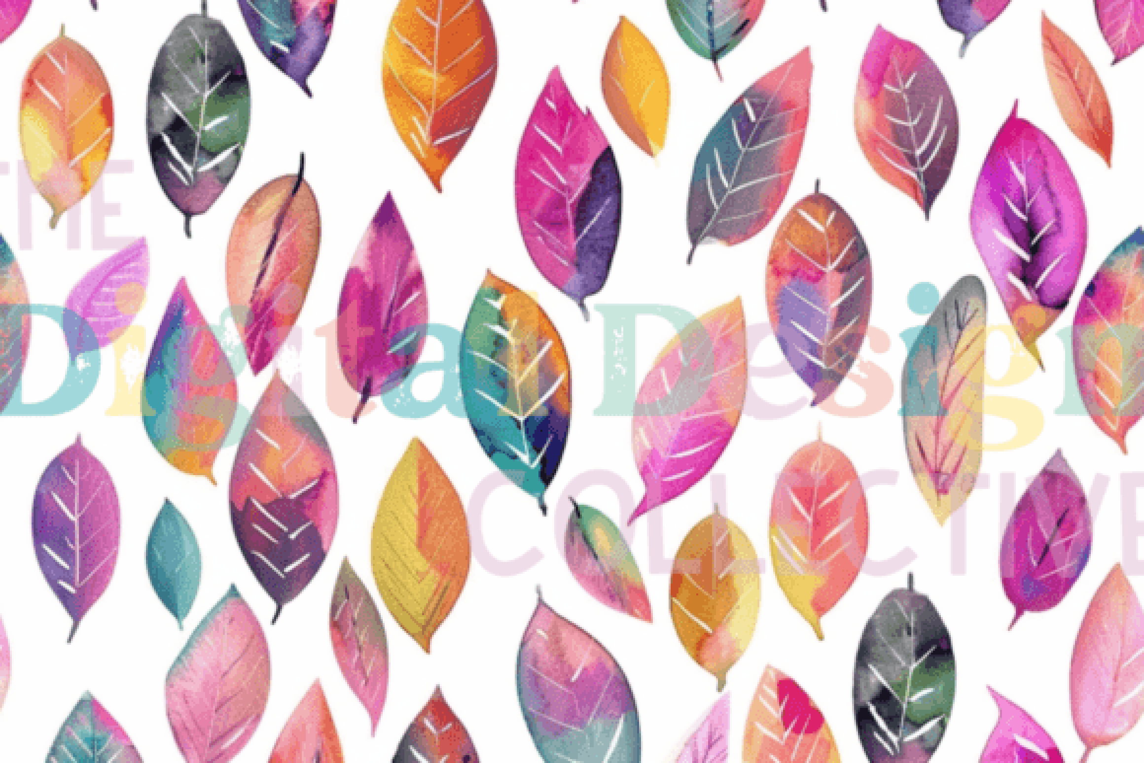 Falling Leaves Seamless Digital Paper