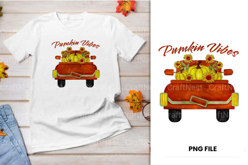 Fall Old Truck Clipart Bundle - CraftNest - Digital Crafting and Art