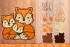 Family Fox Mandala Layered Papercut SVG Bundle